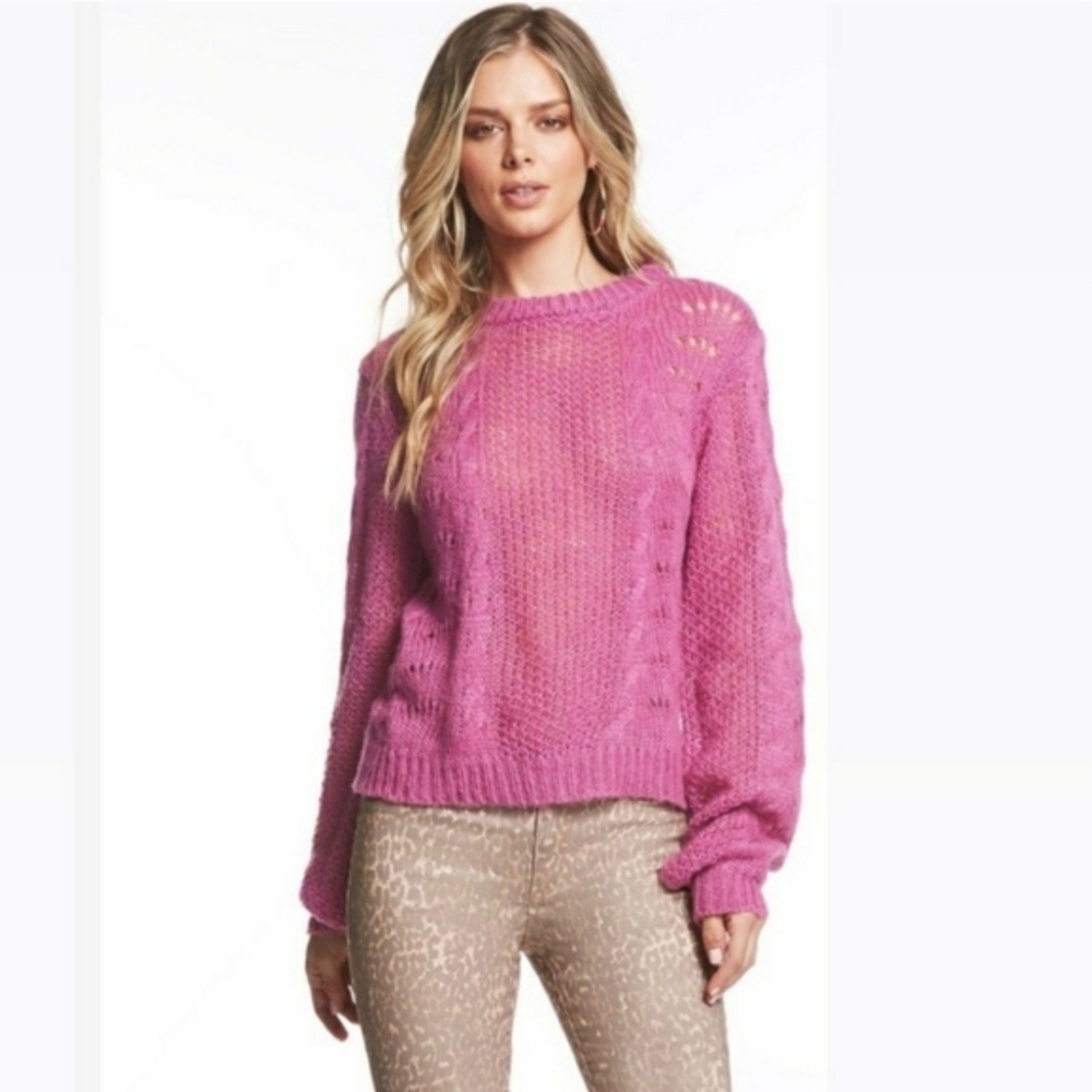 Jessica Simpson Vibrant Pink Knit Sweater